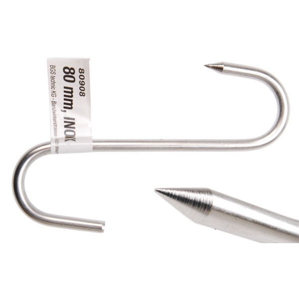 BGS Technic Meat Hook | Stainless Steel | 80 mm BGS Technic Meat Hook | Stainless Steel | 80 mm