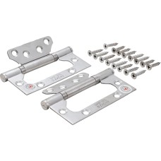 BGS Technic Hinge Set | Stainless Steel | for space-saving installation | 100 x 50 mm | 2 pcs. BGS Technic Hinge Set | Stainless Steel | for space-saving installation | 100 x 50 mm | 2 pcs.