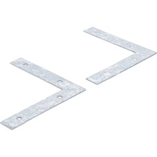 BGS Technic L-Plate | 150 x 150 x 25 mm | 2 pcs. BGS Technic L-Plate | 150 x 150 x 25 mm | 2 pcs.
