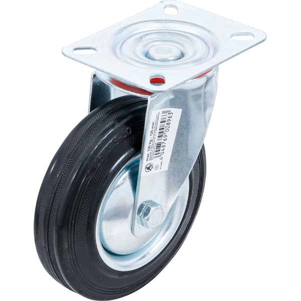 BGS Technic Swivel Castor | with Base | Ø 125 mm BGS Technic Swivel Castor | with Base | Ø 125 mm