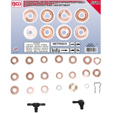 BGS Technic Injector Copper Ring Assortment | 551 pcs.
