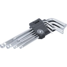 BGS Technic L-Type Wrench Set | internal Hexagon / internal Hexagon with Ball Head 1.5 - 10 mm | 9 pcs.