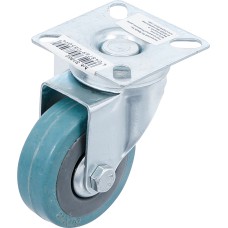 BGS Technic Swivel Castor | Rubber | with Assembly Plate | Ø 50 mm BGS Technic Swivel Castor | Rubber | with Assembly Plate | Ø 50 mm