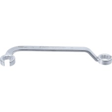 BGS Technic Double Ring Spanner, Open | for Diesel Injector Pipes | 17 mm BGS Technic Double Ring Spanner, Open | for Diesel Injector Pipes | 17 mm