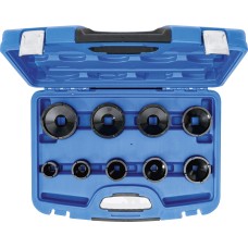 BGS Technic Groove Nut Socket Set | external tooth | KM4 - KM12 | 9 pcs.