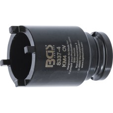 BGS Technic Groove Nut Socket | external tooth | KM4