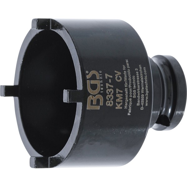 BGS Technic Groove Nut Socket | external tooth | KM7 BGS Technic Groove Nut Socket | external tooth | KM7