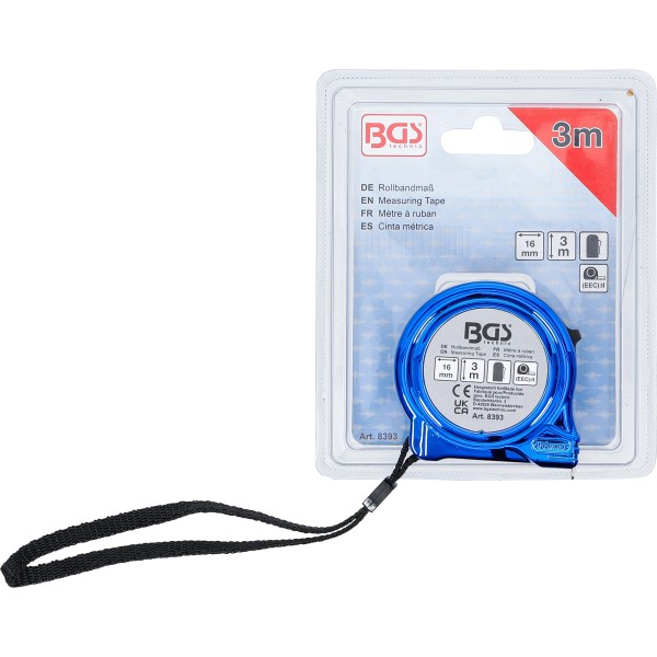 BGS Technic Measuring Tape | 16 mm x 3 m BGS Technic Measuring Tape | 16 mm x 3 m