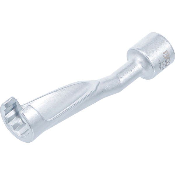 BGS Technic Special Wrench for Injection Lines | for BMW, Opel 2.5TD, Mercedes-Benz | 12,5 mm (1/2 BGS Technic Special Wrench for Injection Lines | for BMW, Opel 2.5TD, Mercedes-Benz | 12,5 mm (1/2