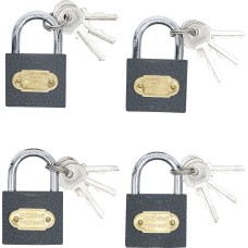 BGS Technic Padlock Set | simultaneous locking | Type L | 35mm | 4 pcs.