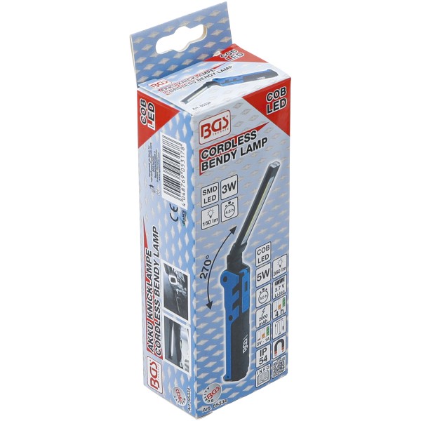 BGS Technic Cordless Bendy Lamp | COB-LED | 5 W BGS Technic Cordless Bendy Lamp | COB-LED | 5 W