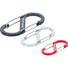 BGS Technic Double Snap Hook Assortment | Aluminium | 3 pcs. BGS Technic Double Snap Hook Assortment | Aluminium | 3 pcs.