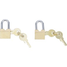 BGS Technic Luggage Padlock Set | 15 mm | 2 pcs.