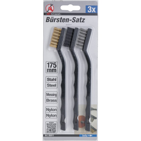 BGS Technic Brush Set | 175 mm | 3 pcs. BGS Technic Brush Set | 175 mm | 3 pcs.