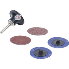 BGS Technic Grinding Wheels / Sanding Pad Set | &Oslash;  50 mm