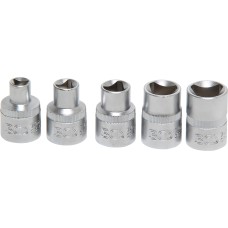 BGS Technic 3-pt Socket Set | M5 - M12 (8 - 16,5 mm) | 5 pcs.