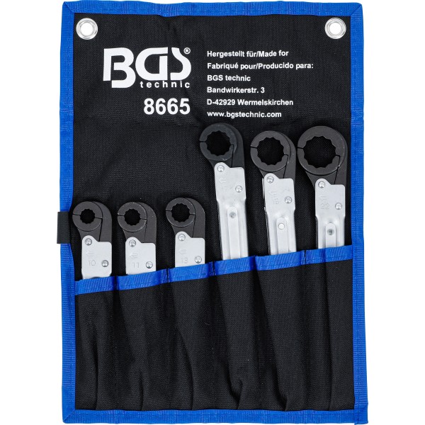 BGS Technic Line Ratchet Wrench Set | 6 pcs. BGS Technic Line Ratchet Wrench Set | 6 pcs.