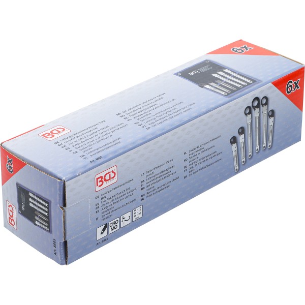 BGS Technic Line Ratchet Wrench Set | 6 pcs. BGS Technic Line Ratchet Wrench Set | 6 pcs.