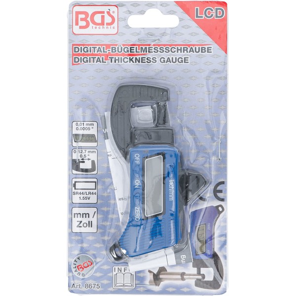 BGS Technic Digital Micrometer | 0 - 13 mm BGS Technic Digital Micrometer | 0 - 13 mm