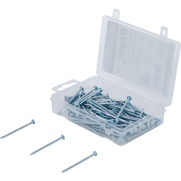 BGS Technic Nail Assortment | 200 g | 2.5 x 50 mm BGS Technic Nail Assortment | 200 g | 2.5 x 50 mm