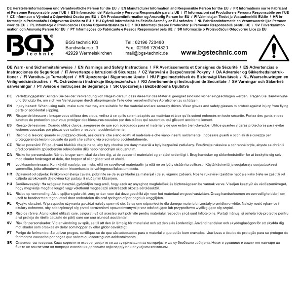 BGS Technic Nail Assortment | 200 g | 2.5 x 50 mm BGS Technic Nail Assortment | 200 g | 2.5 x 50 mm