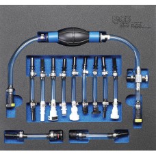 BGS Technic Diesel Bleeding / Primer Kit | for Ford, PSA, Opel, Fiat, Rover, Land Rover, Renault, Mercedes-Benz | 12 pcs.