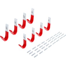 BGS Technic Wall Hook Set | 8 pcs. BGS Technic Wall Hook Set | 8 pcs.