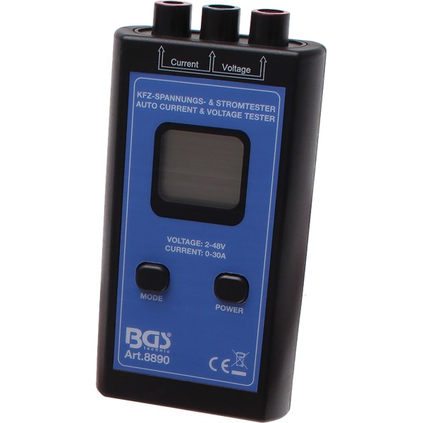 BGS Technic Car Voltage and Current Tester | 1 - 48 V BGS Technic Car Voltage and Current Tester | 1 - 48 V
