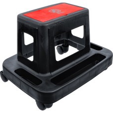 BGS Technic Rolling Seat with Shelves and Storage Compartment