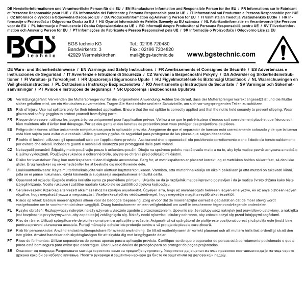BGS Technic Nut Splitter | 3 - 24 mm BGS Technic Nut Splitter | 3 - 24 mm