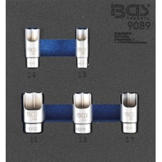 BGS Technic Tool Tray 1/6: Special Sockets for elbow connectors | 5 pcs.