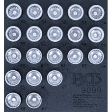 BGS Technic Tool Tray 1/6: Rim Lock Tool Set for Porsche and VW Touareg | 20 pcs.