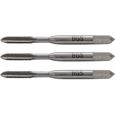 BGS Technic Tap Set | Starter. Plug. Bottoming Tap | HSS-G | M3 x 0.5 | 3 pcs.