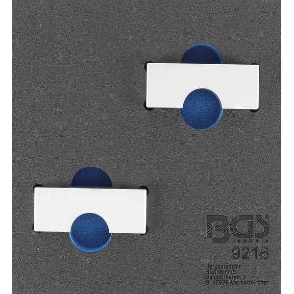 BGS Technic Tool Tray 1/6: Camshaft Locking Tool Set | for Alfa Romeo 147 1.6 105 HP BGS Technic Tool Tray 1/6: Camshaft Locking Tool Set | for Alfa Romeo 147 1.6 105 HP