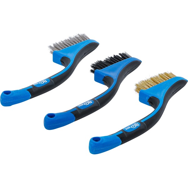 BGS Technic Mini Brush Set | Nylon, Brass, Stainless Steel | 165 mm | 3 pcs. BGS Technic Mini Brush Set | Nylon, Brass, Stainless Steel | 165 mm | 3 pcs.