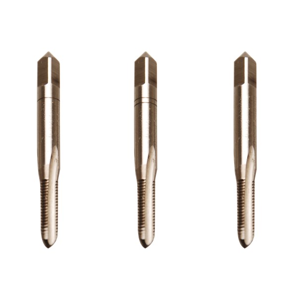 BGS Technic Tap Set | Starter. Plug. Bottoming Tap | HSS-G | M5 x 0.8 | 3 pcs. BGS Technic Tap Set | Starter. Plug. Bottoming Tap | HSS-G | M5 x 0.8 | 3 pcs.