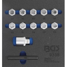 BGS Technic Tool Tray 1/6: Rim Lock Socket Set for Mercedes-Benz | 12 pcs.