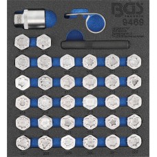 BGS Technic Tool Tray 1/6: Rim Lock Socket Set for Mercedes-Benz | 35 pcs.