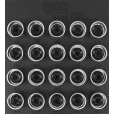 BGS Technic Tool Tray 1/6: Rim Lock Socket Set for Audi | 20 pcs.