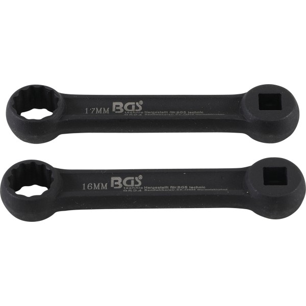 BGS Technic Engine Mounting Ring Spanner Set | for Mercedes-Benz | 2 pcs. BGS Technic Engine Mounting Ring Spanner Set | for Mercedes-Benz | 2 pcs.