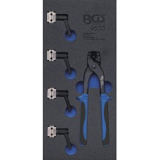 BGS Technic Tool Tray 1/3: Tube Bender and Brake Line Clamps Set | 4.75 + 6 mm