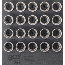 BGS Technic Tool Tray 1/6: Rim Lock Socket Set for Volvo | 20 pcs.