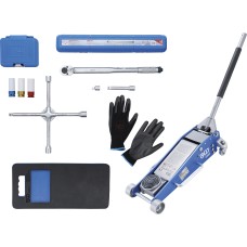BGS Technic Tire Change Service Set with Floor Jack 2.5 t | 10 pcs. BGS Technic Tire Change Service Set with Floor Jack 2.5 t | 10 pcs.