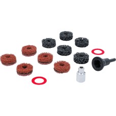 BGS Technic Wheel Hub Grinder Set | for Studs and Wheel Nut Bolts | 14 pcs.