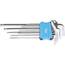 BGS Technic L-Type Wrench Set | extra long | Inch Sizes | internal Hexagon / internal Hexagon with Ball Head 0.05