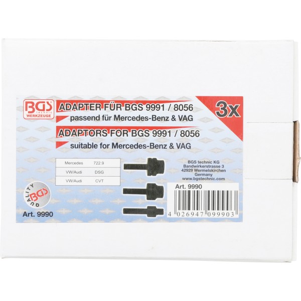 BGS Technic Adaptor for Transmission Oil Filling Tool | for Audi, Mercedes-Benz, VW BGS Technic Adaptor for Transmission Oil Filling Tool | for Audi, Mercedes-Benz, VW