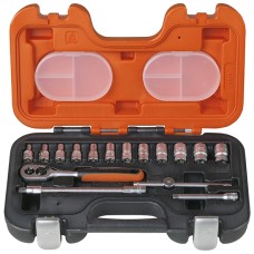 Bahco S160 Socket Set of 16 Metric 1/4in Drive