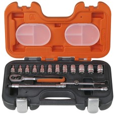 Bahco S160 Socket Set of 16 Metric 1/4in Drive