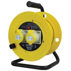 Faithfull Power Plus Cable Reel 25m 16 amp 1.5mm Cable 110V