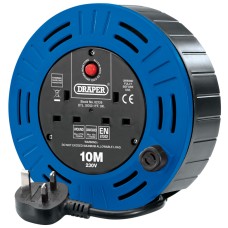 Draper 230V Twin Socket Cable Reel (10m)